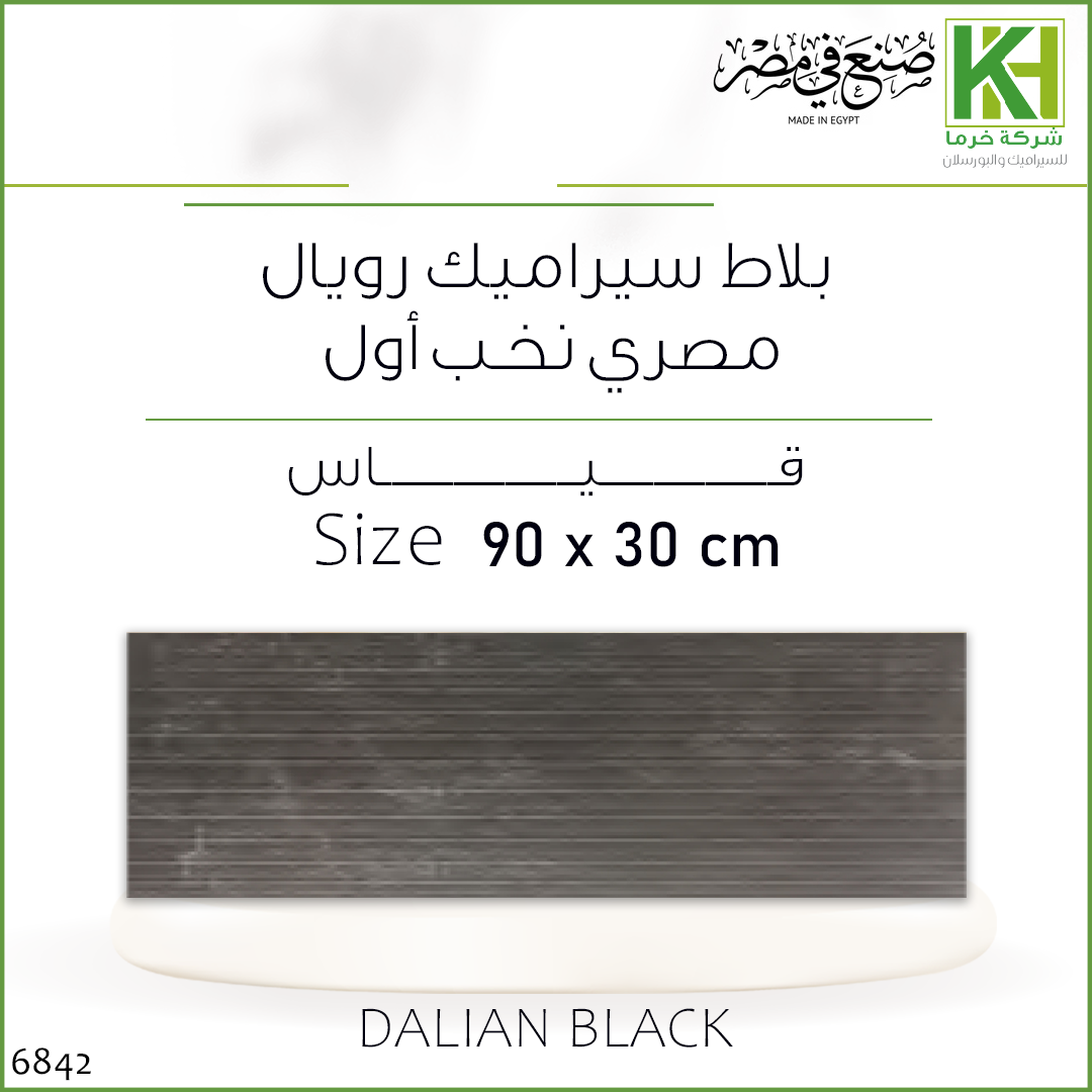 صورة بلاط جدران غامق 30×90 سم رويال مصري داليان بلاك
